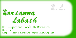 marianna labath business card